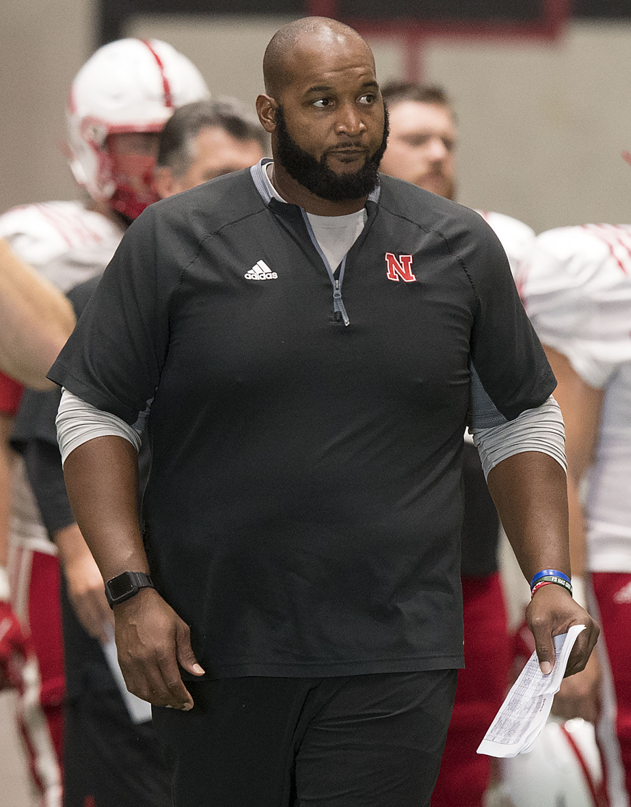 Nebraska football practice, 8/14